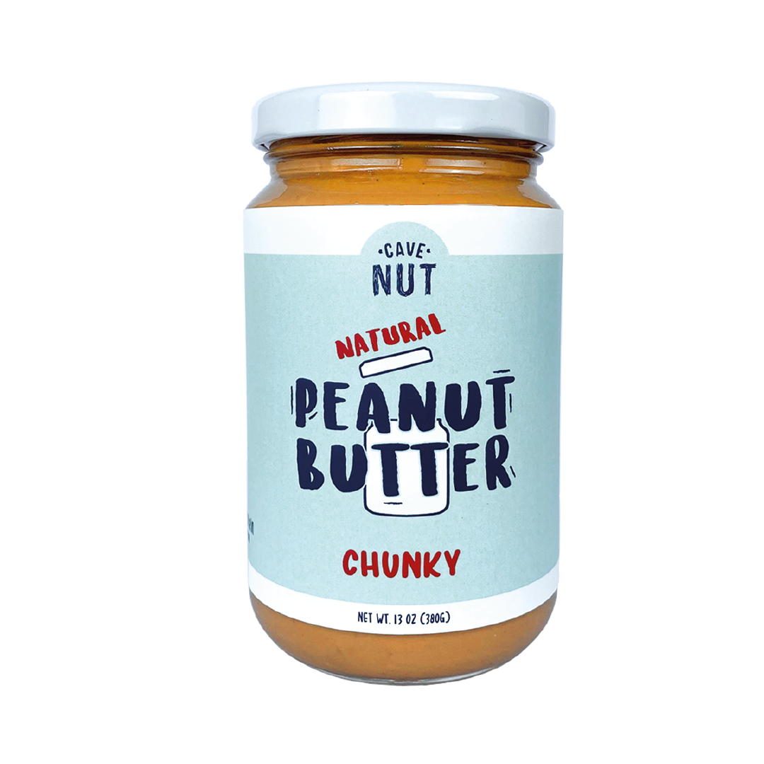 Chunky Peanut Butter 380g (Less Sugar) - CaveNut Malaysia